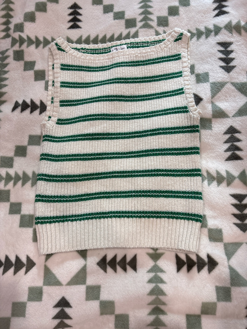 Striped Knit Tank Top